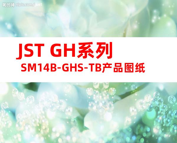 JST GH系列 SM14B-GHS-TB产品图纸